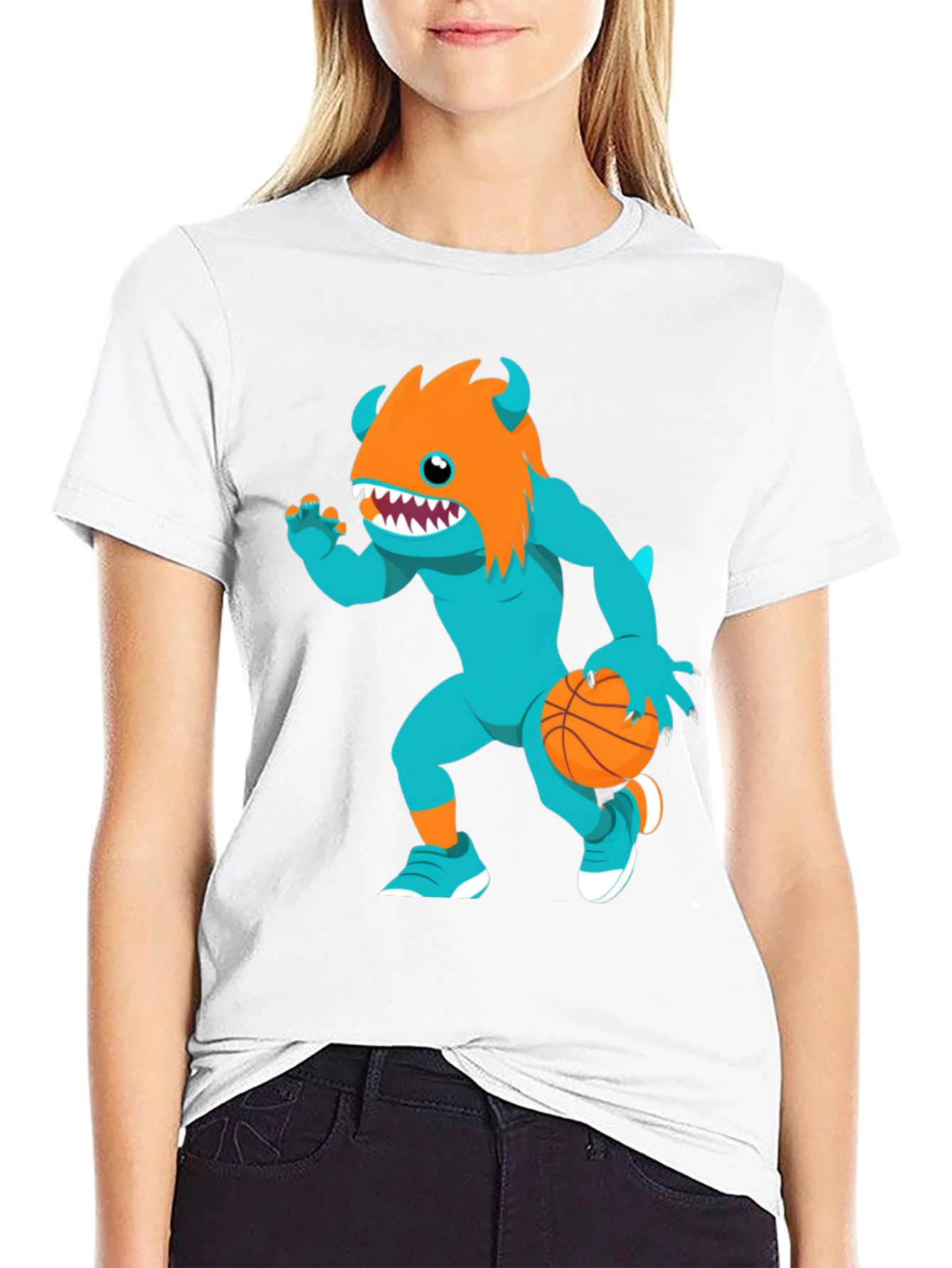 Monster Basketball Graphic T-Shirt