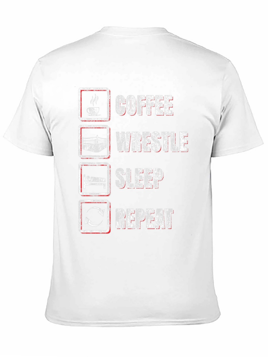 Coffee Wrestle Sleep Repeat Graphic Tee