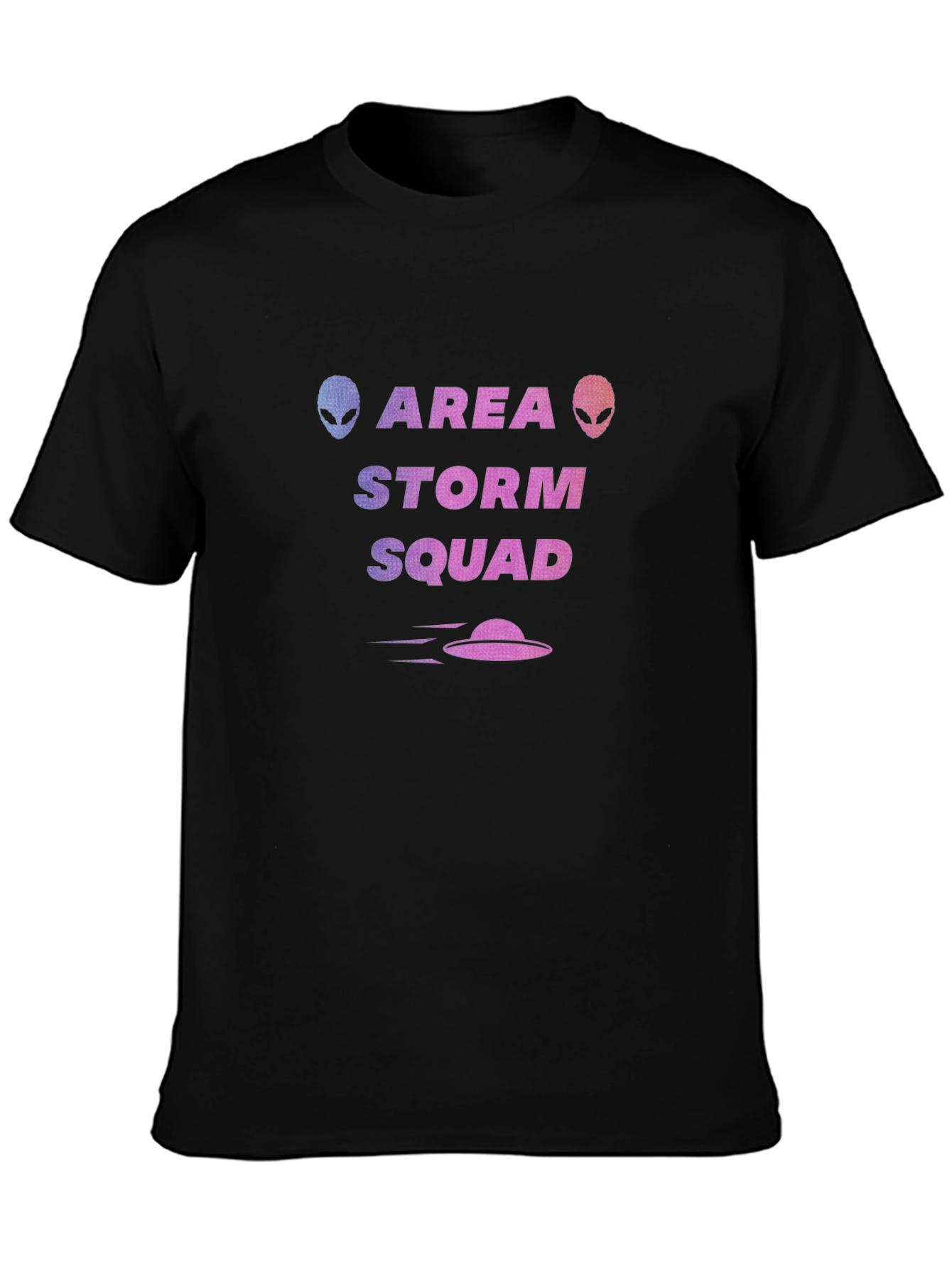 Area Storm Squad Alien UFO Graphic Tee - Black