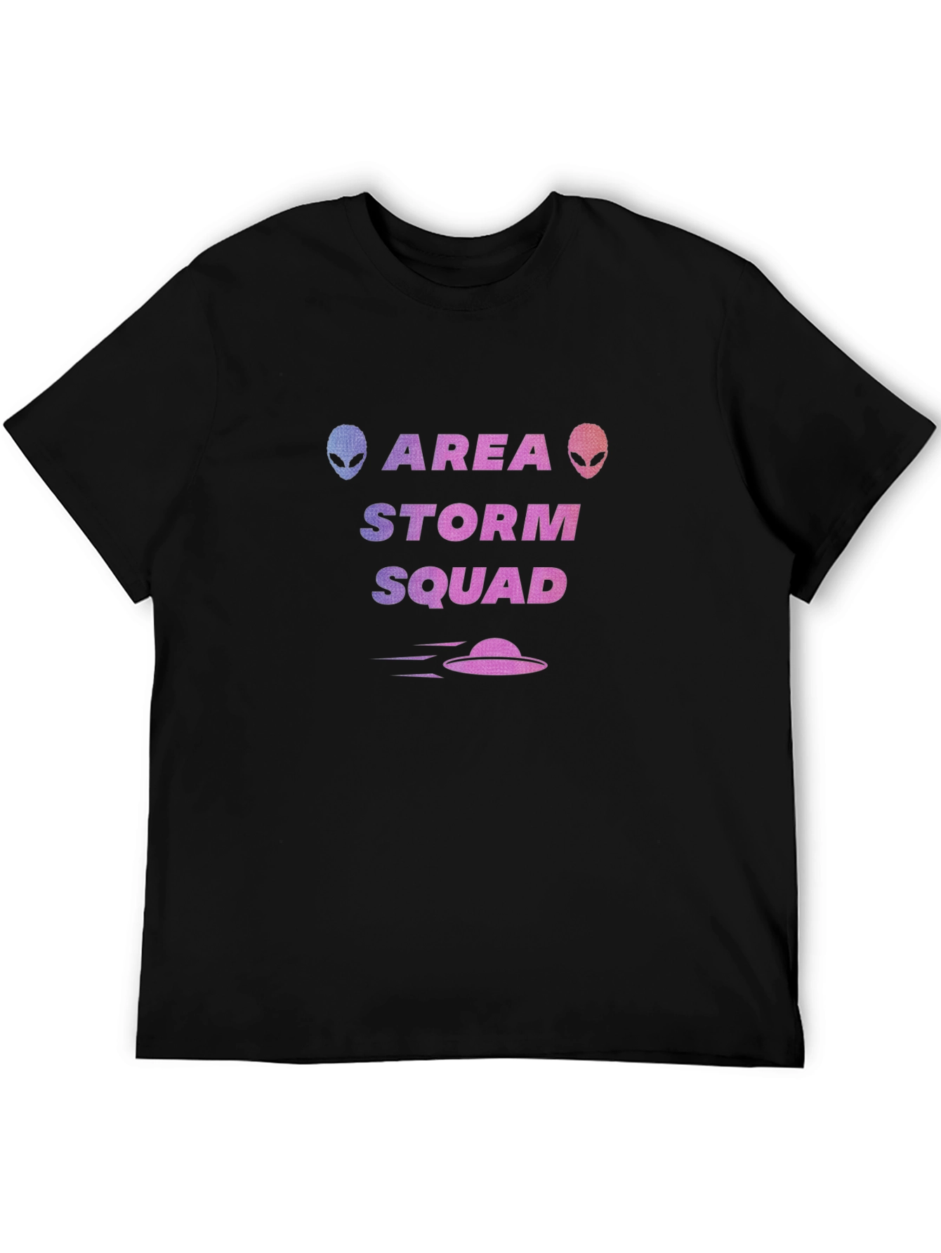Area Storm Squad Alien UFO Graphic Tee - Black