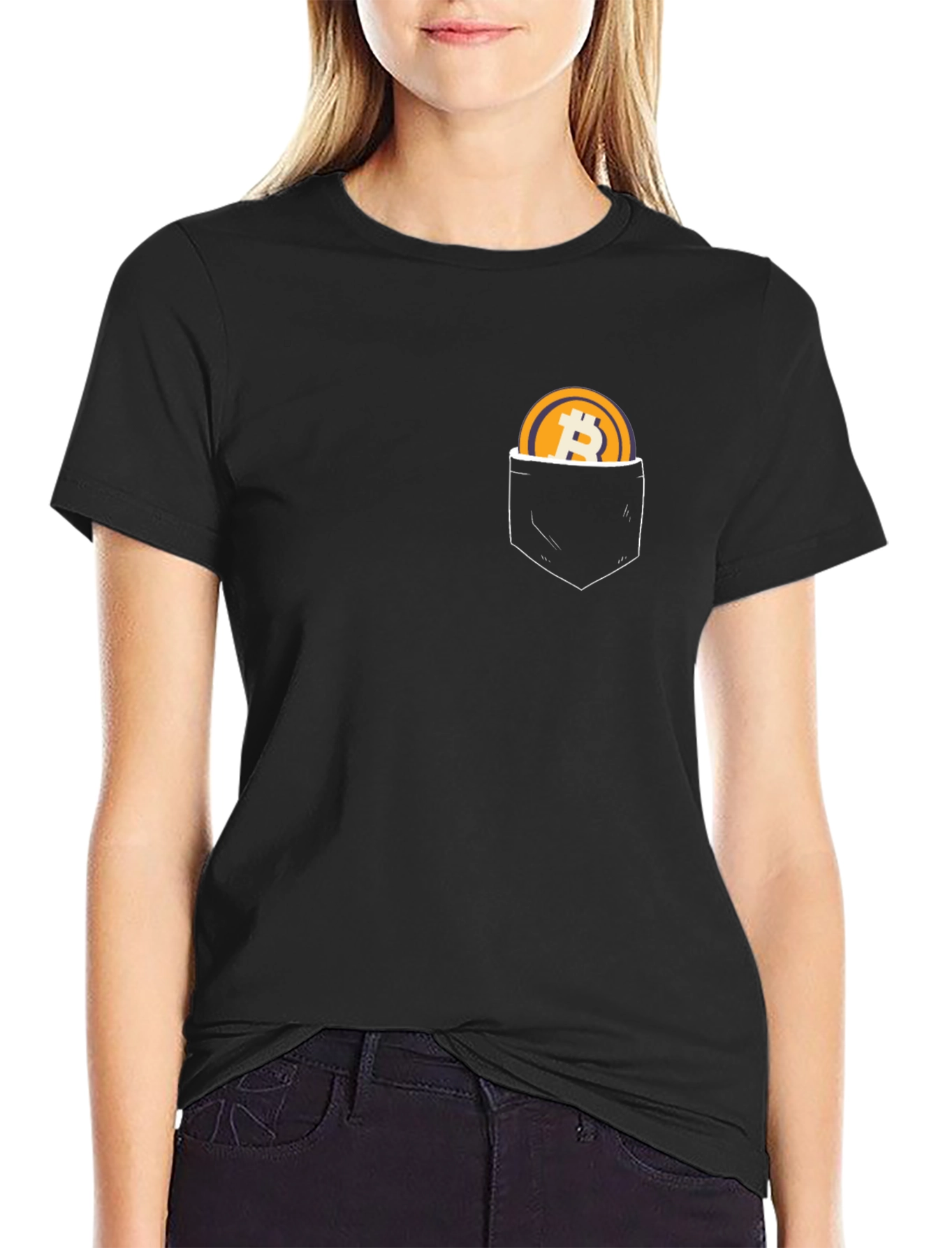 Bitcoin Pocket Tee - Crypto T-Shirt