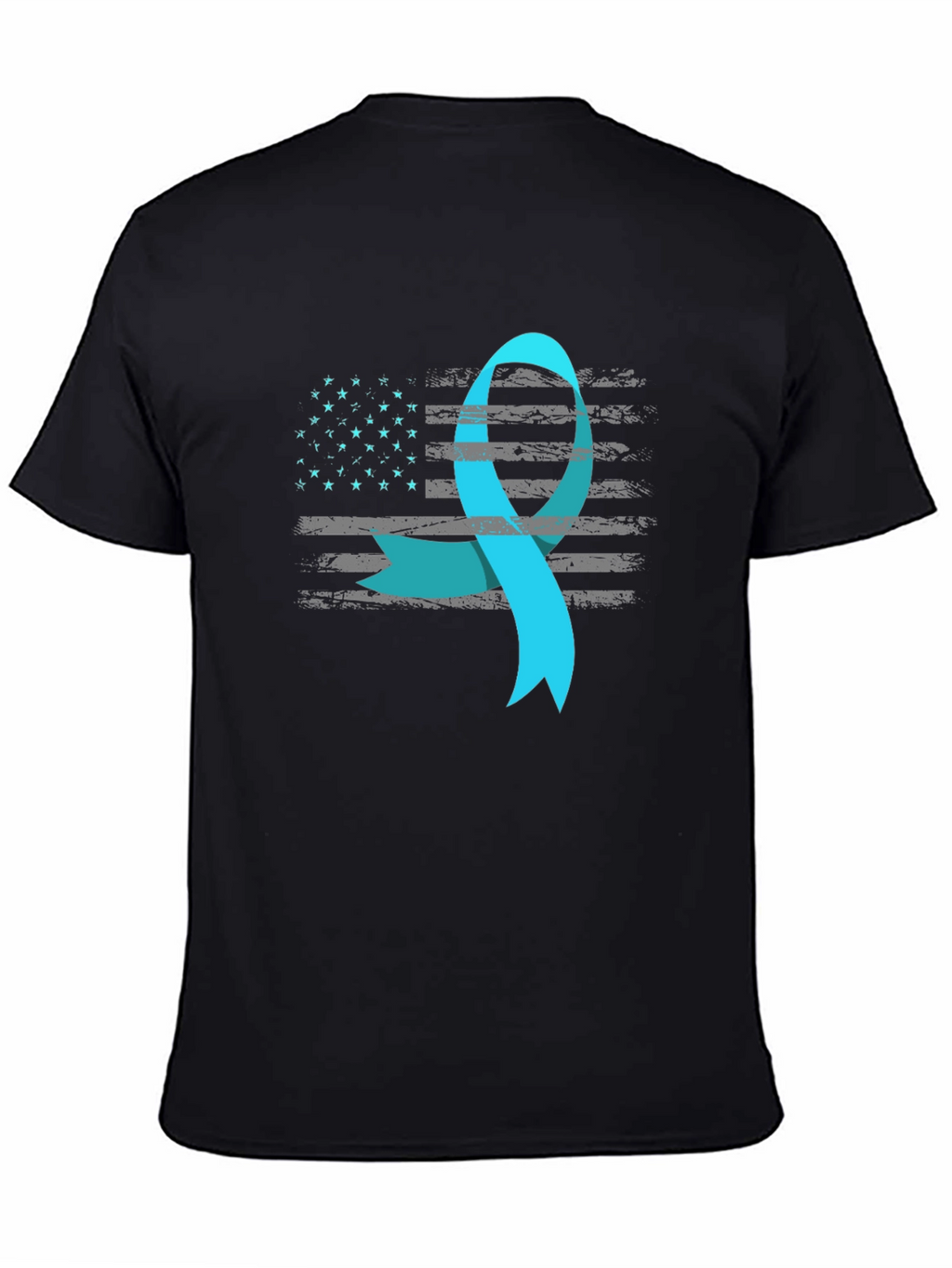 Awareness Ribbon USA Flag T-Shirt