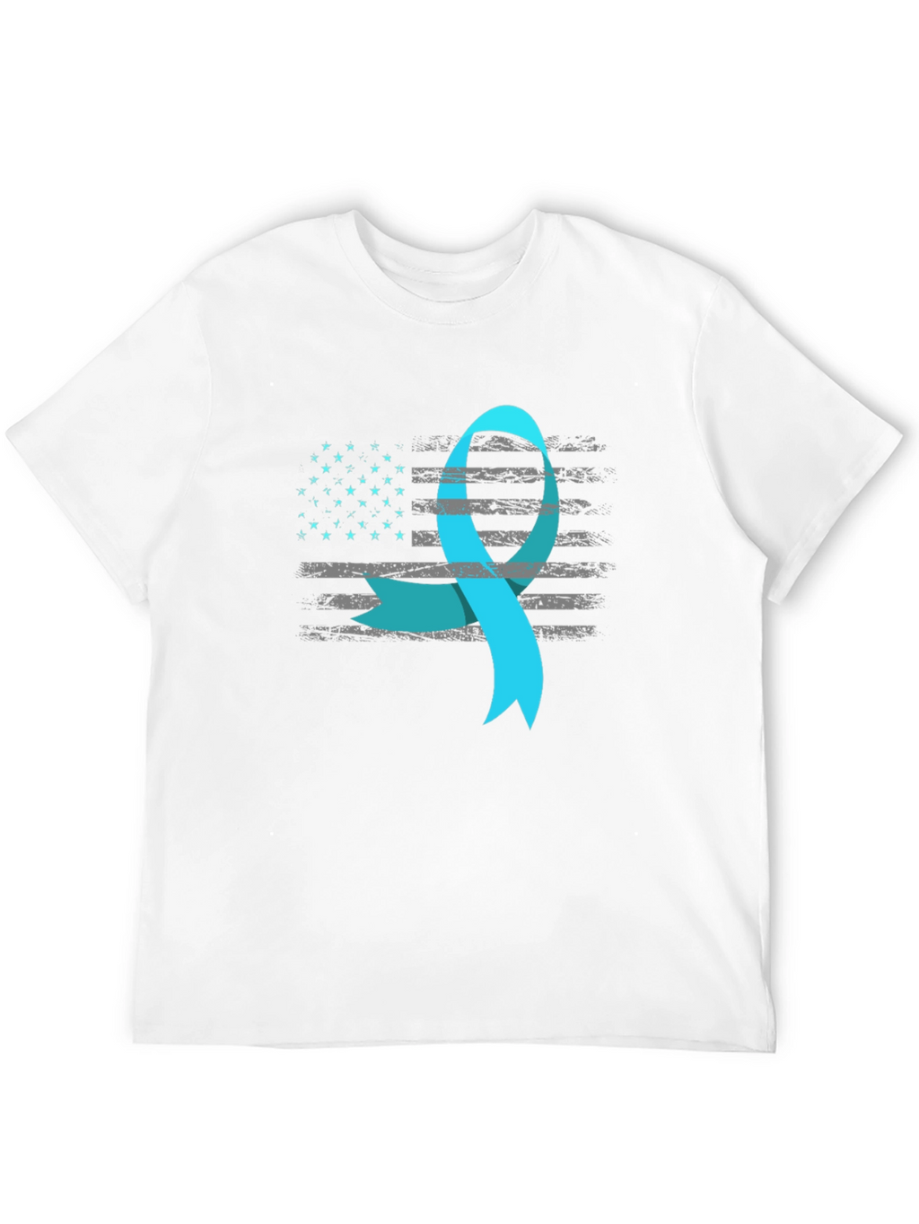 Awareness Ribbon USA Flag T-Shirt