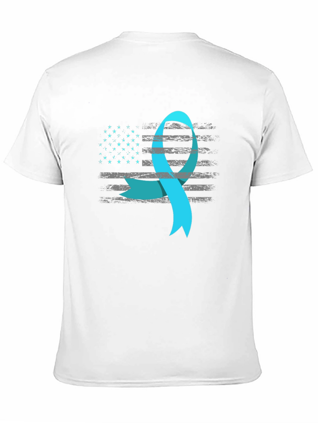 Awareness Ribbon USA Flag T-Shirt