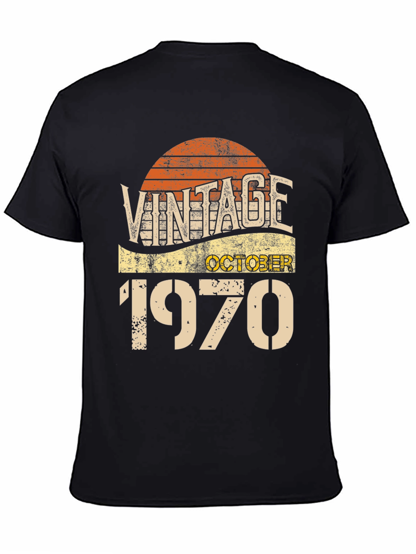 Vintage October 1970 T-Shirt - Retro Birthday Gift