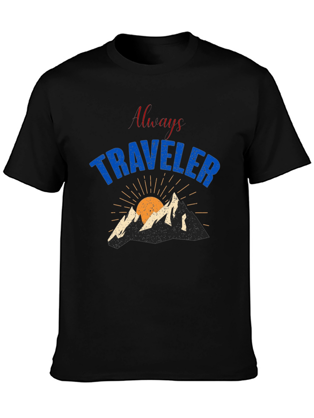 Always Traveler Graphic T-Shirt - Black
