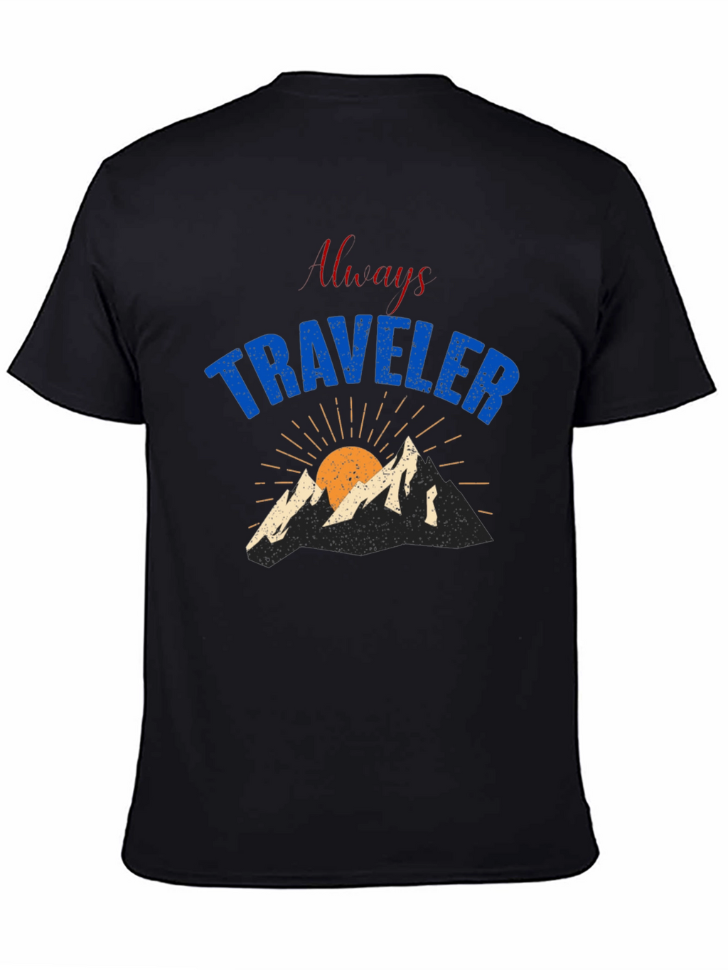 Always Traveler Graphic T-Shirt - Black