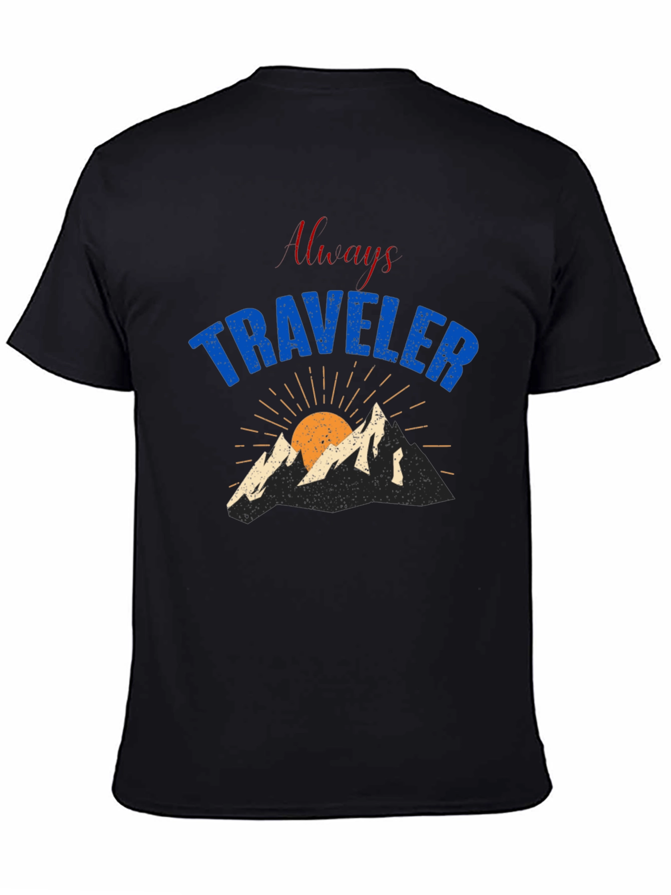 Always Traveler Graphic T-Shirt - Black
