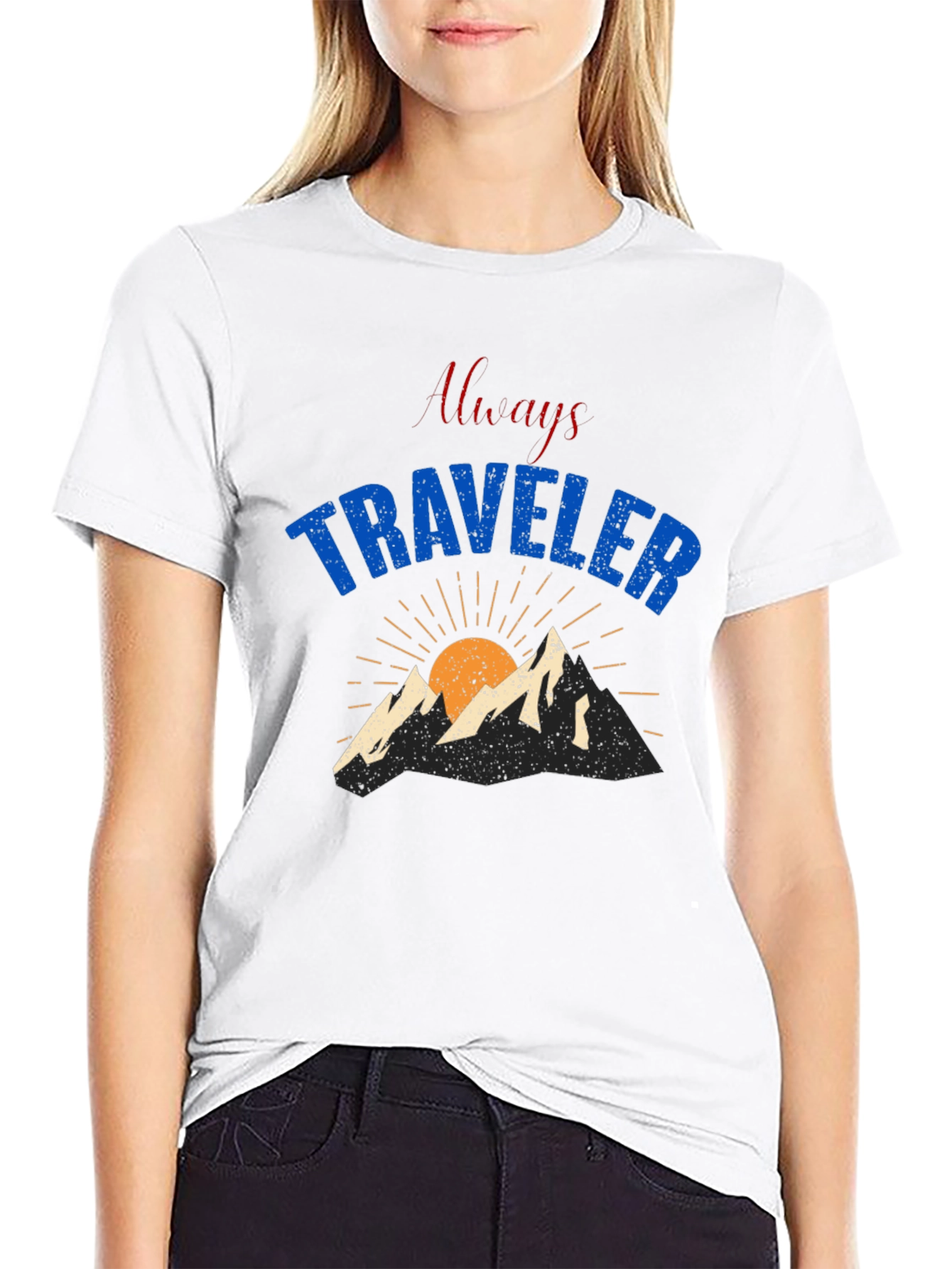 Always Traveler Graphic T-Shirt - Black