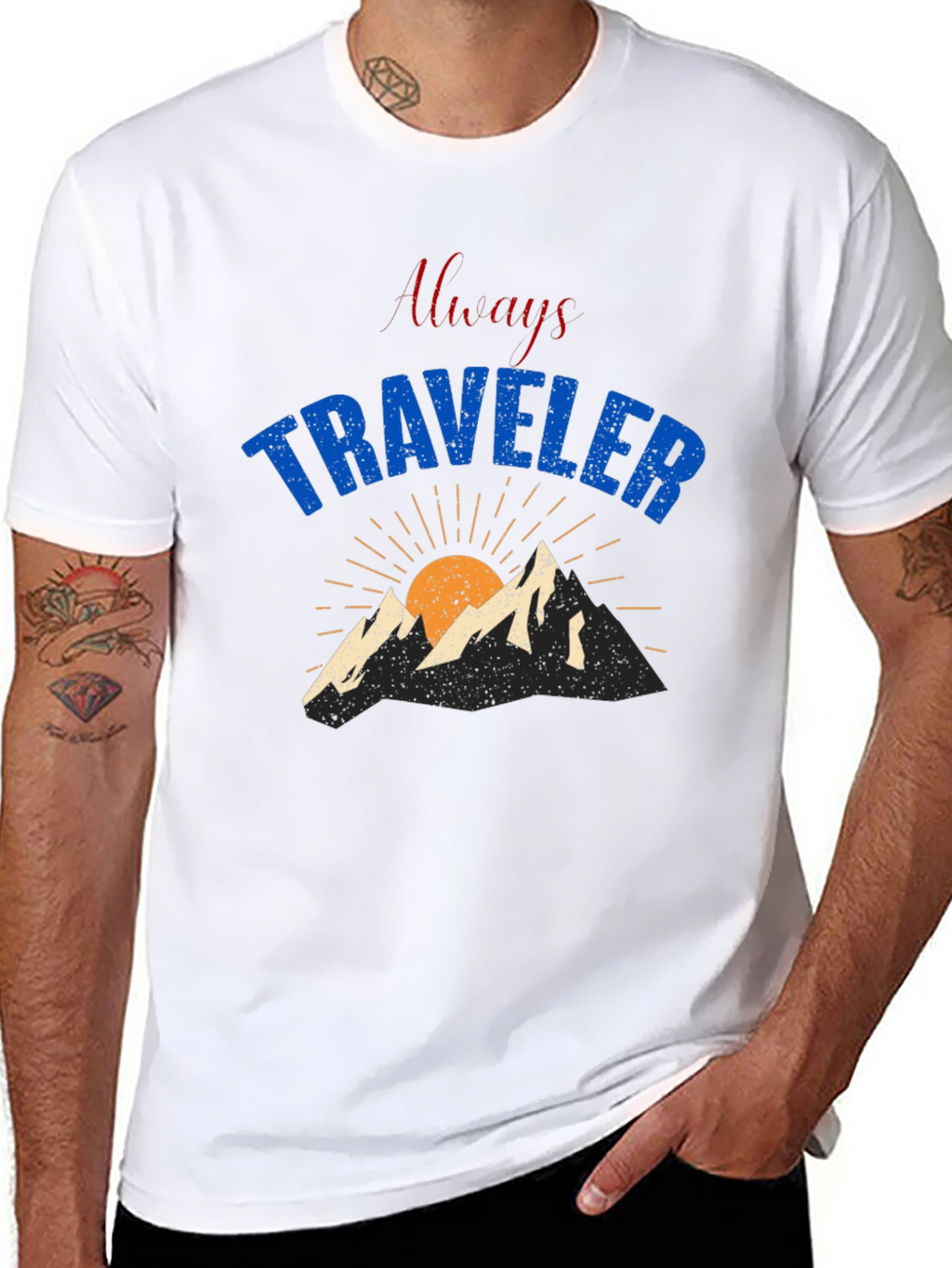 Always Traveler Graphic T-Shirt - Black