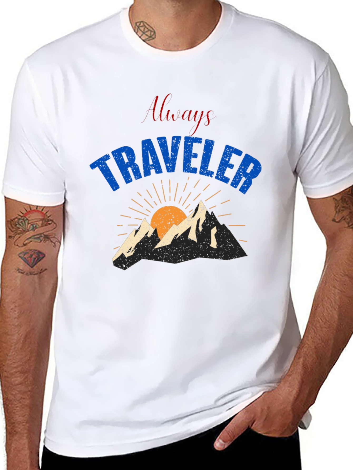 Always Traveler Graphic T-Shirt - Black