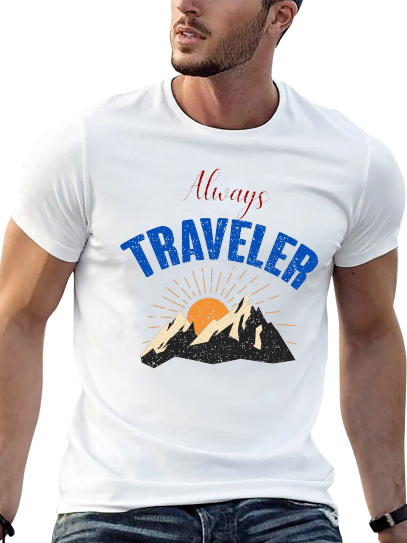 Always Traveler Graphic T-Shirt - Black