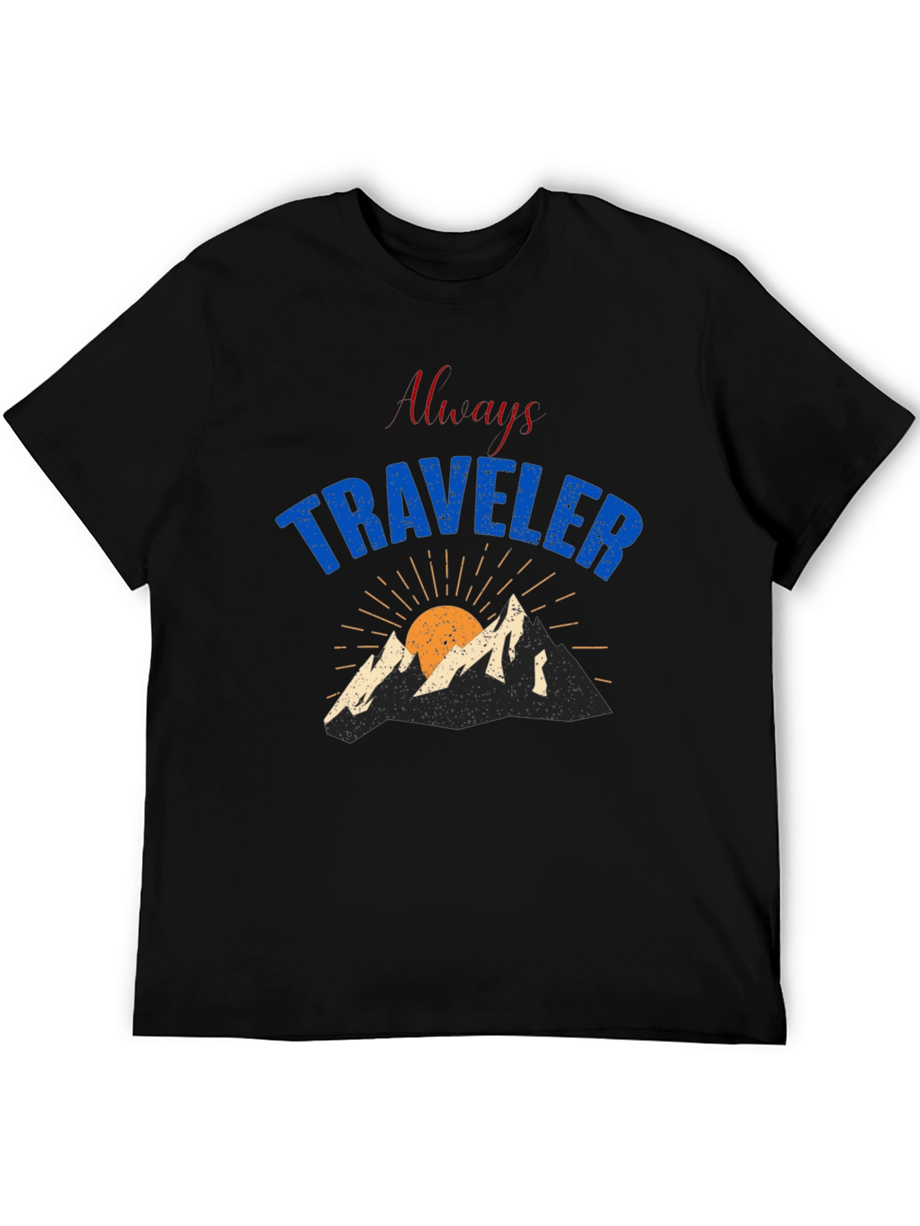 Always Traveler Graphic T-Shirt - Black