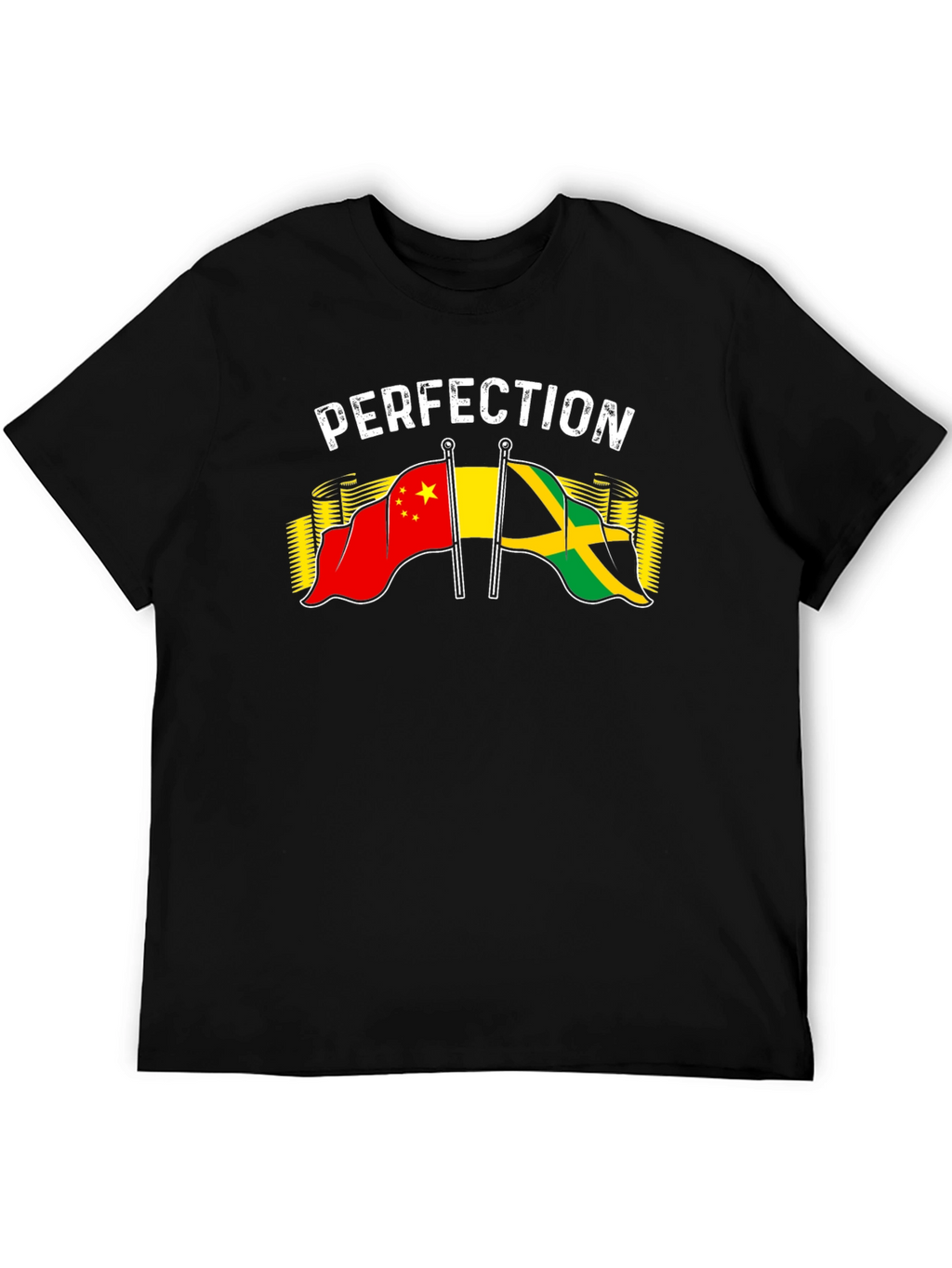 Perfection China Jamaica Flag Graphic T-Shirt