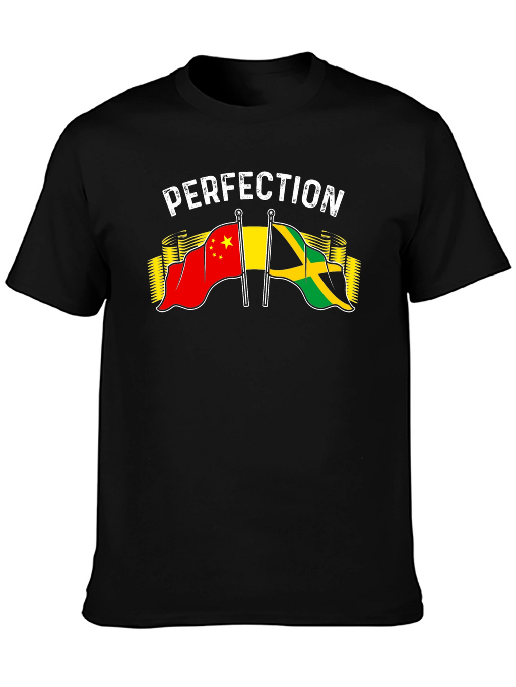 Perfection China Jamaica Flag Graphic T-Shirt