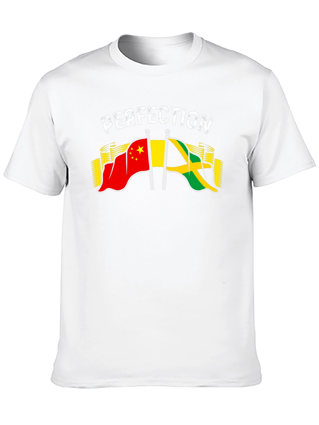 Perfection China Jamaica Flag Graphic T-Shirt