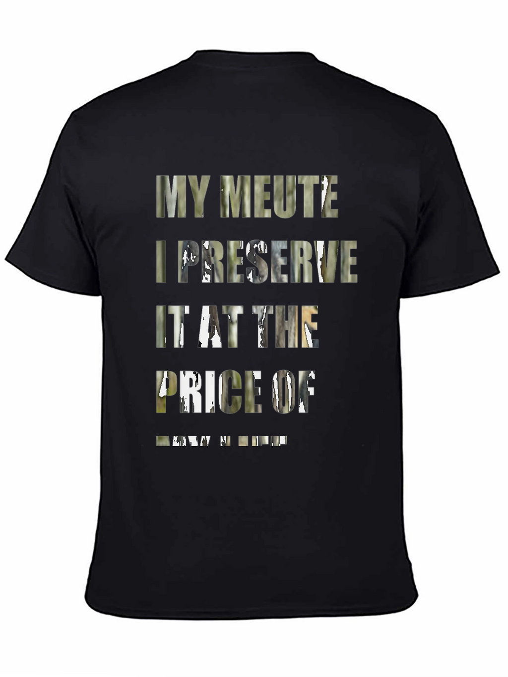 My Meute I Preserve Graphic Black Tee