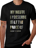 My Meute I Preserve Graphic Black Tee