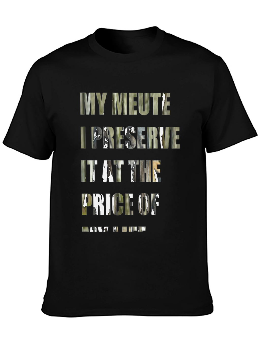 My Meute I Preserve Graphic Black Tee
