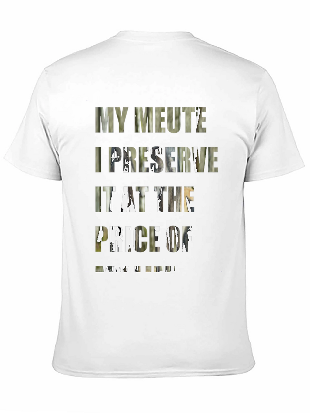 My Meute I Preserve Graphic Black Tee