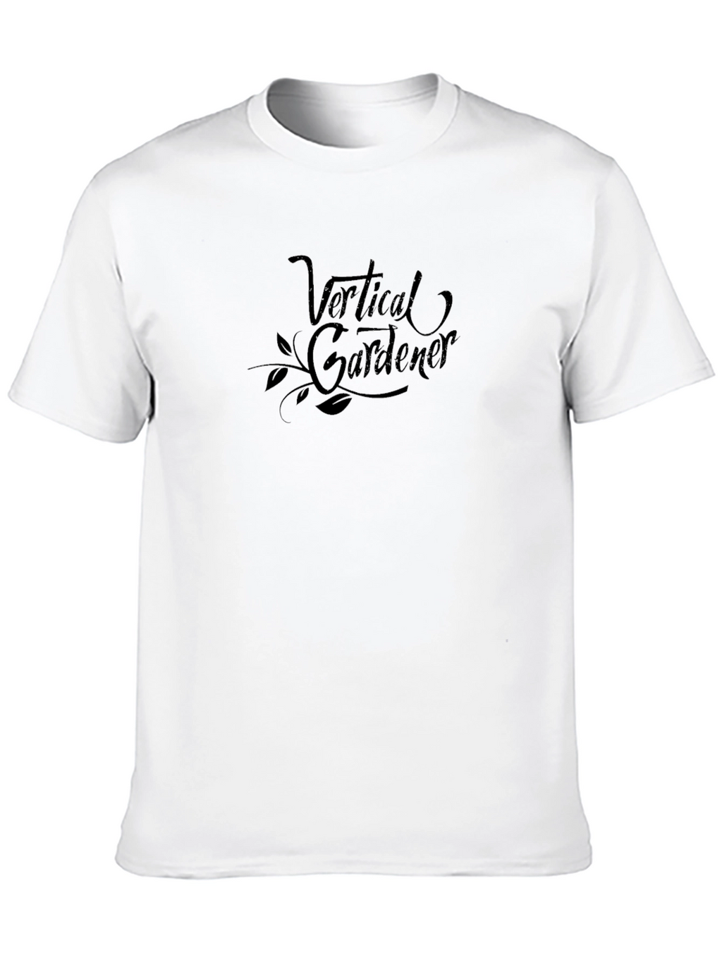 Vertical Gardener Graphic Tee - Black Cotton Blend