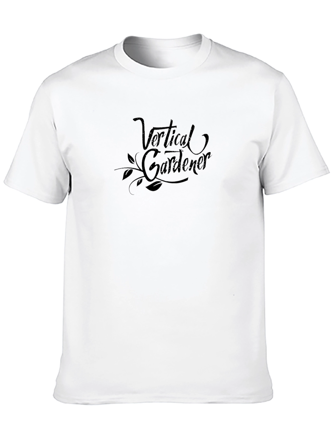 Vertical Gardener Graphic Tee - Black Cotton Blend
