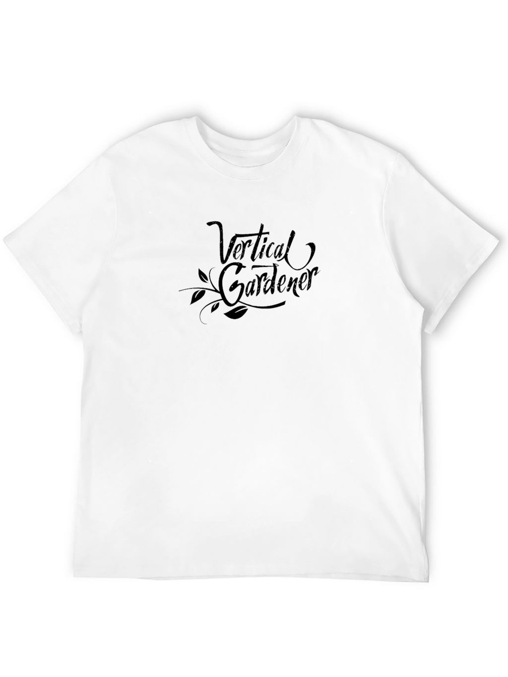 Vertical Gardener Graphic Tee - Black Cotton Blend