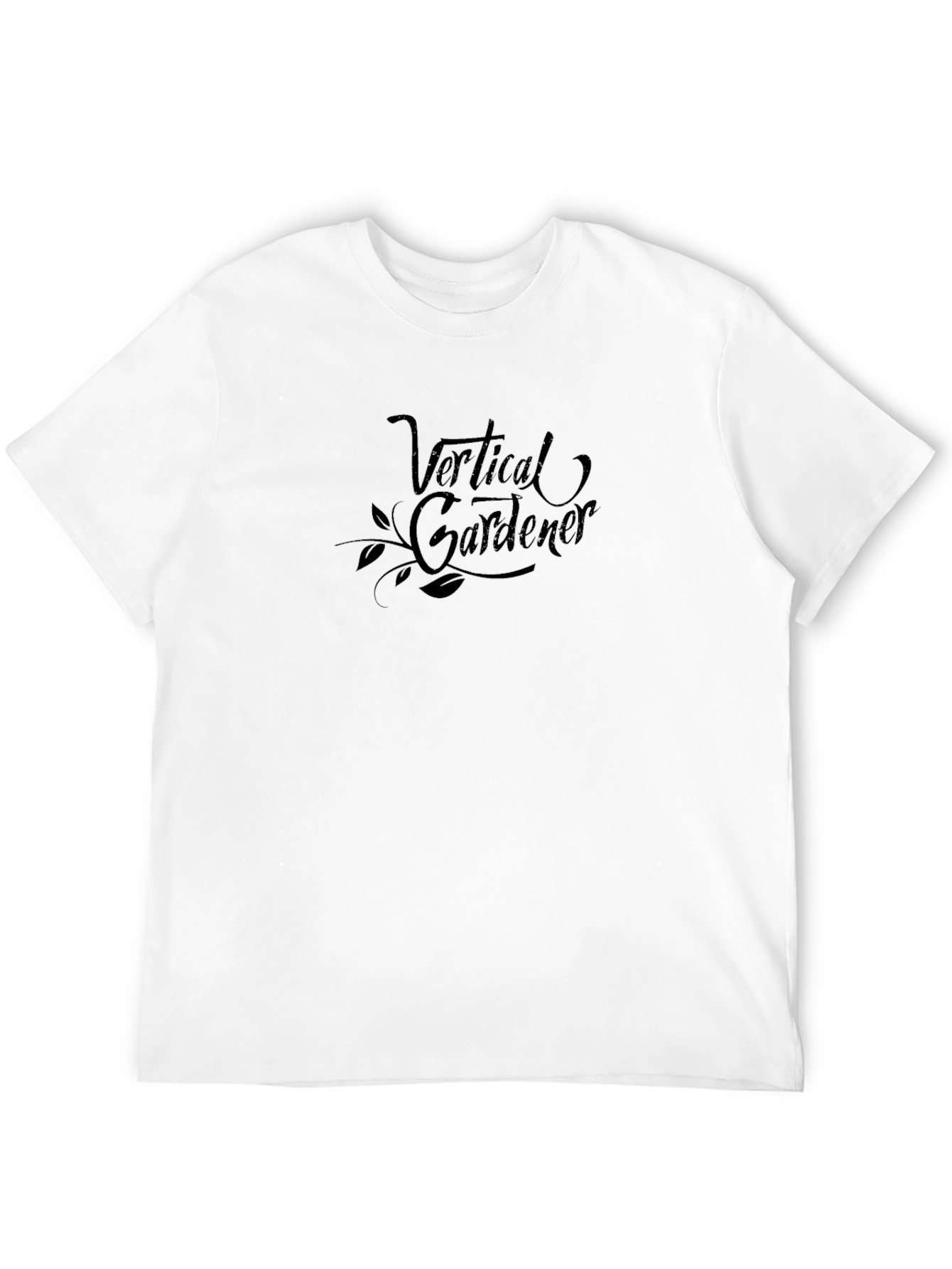 Vertical Gardener Graphic Tee - Black Cotton Blend