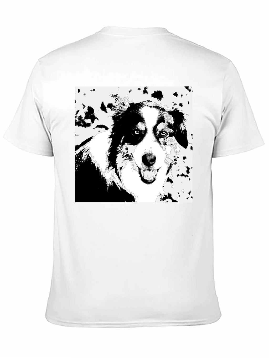 Dog Graphic Black T-Shirt - Unisex