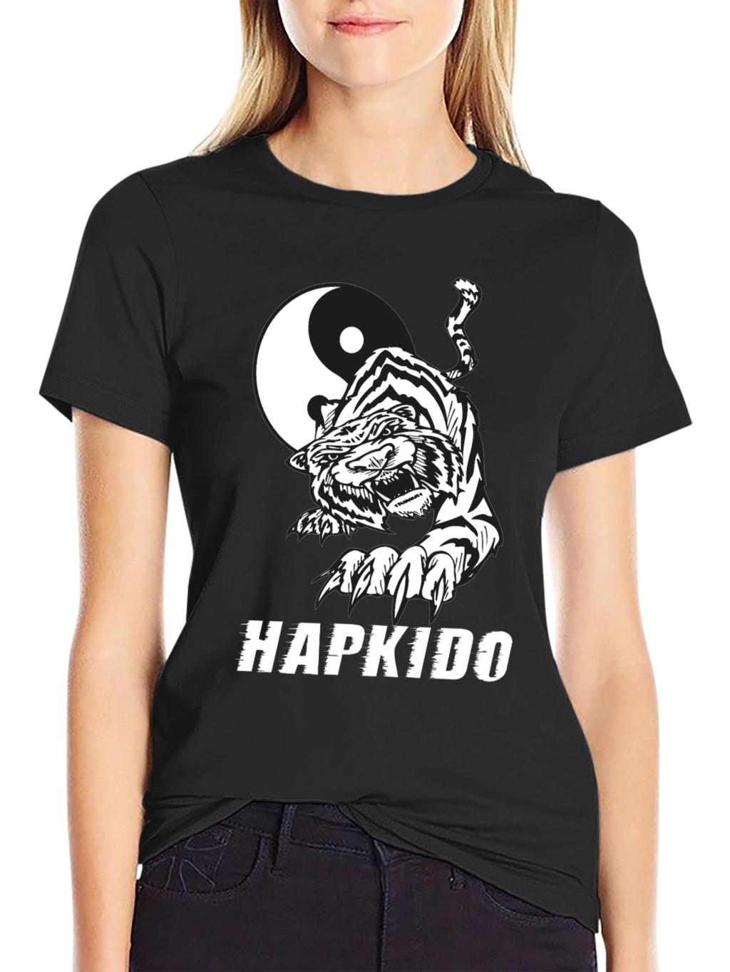Hapkido Tiger Yin Yang Graphic Tee