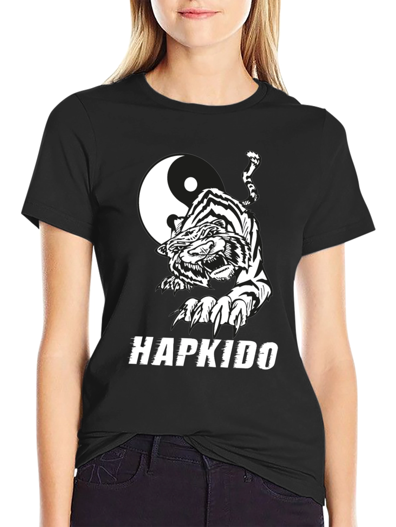 Hapkido Tiger Yin Yang Graphic Tee
