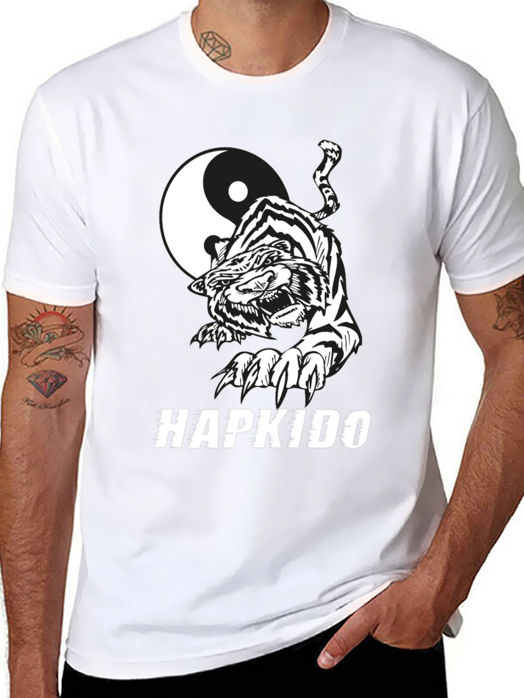 Hapkido Tiger Yin Yang Graphic Tee