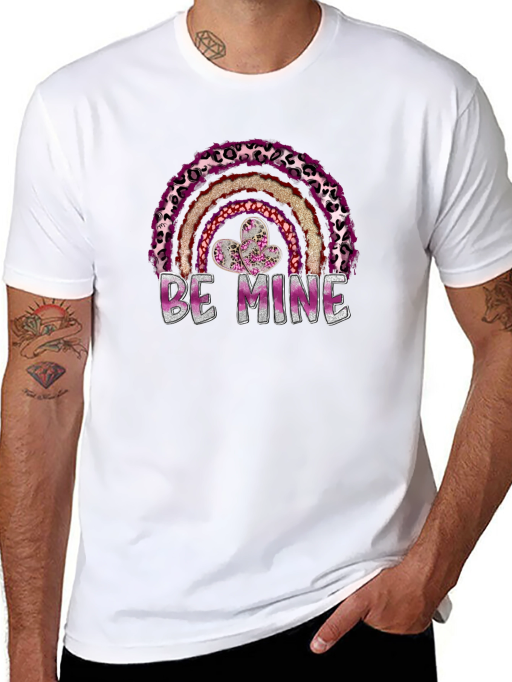 Be Mine Valentines Day Rainbow T-Shirt