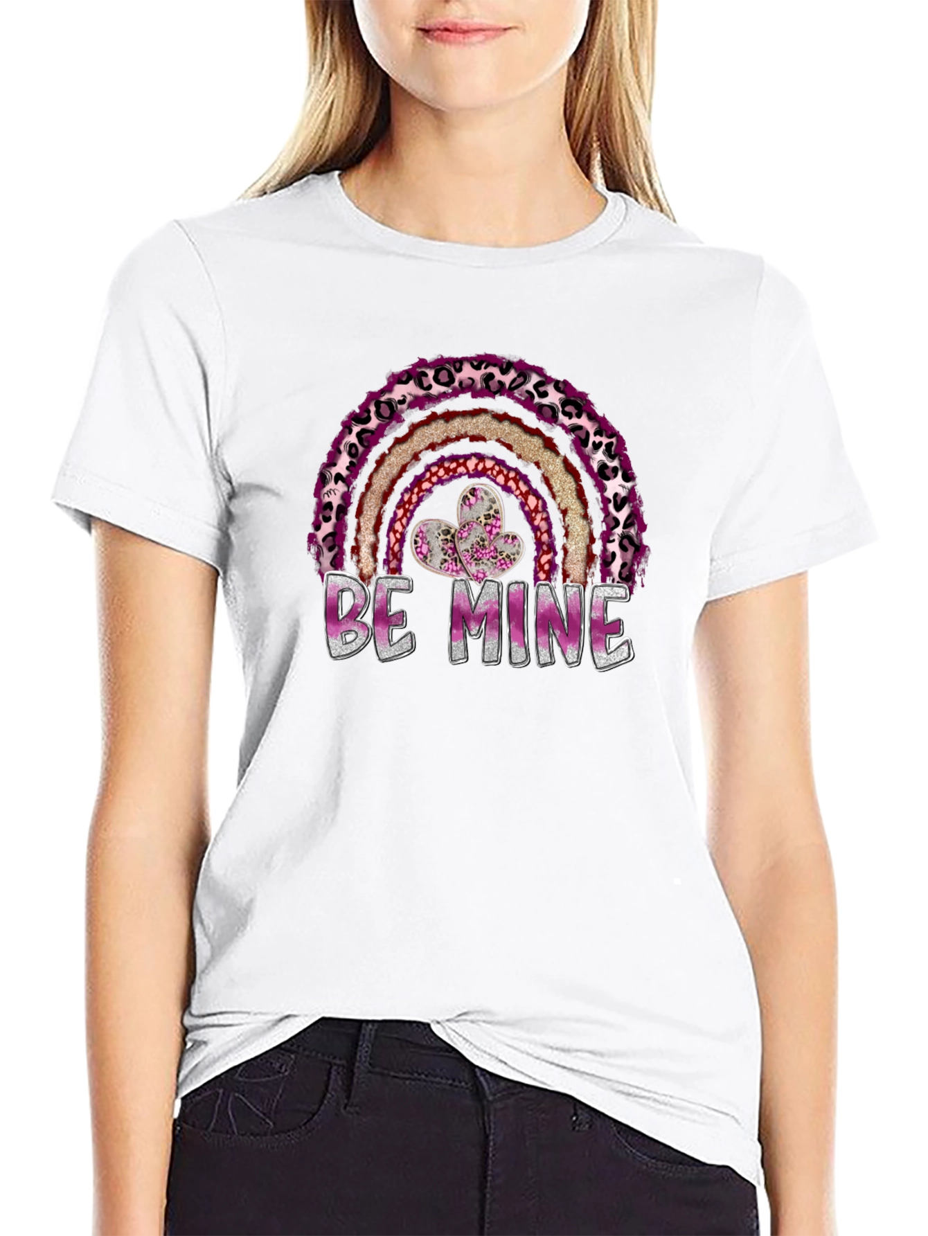 Be Mine Valentines Day Rainbow T-Shirt