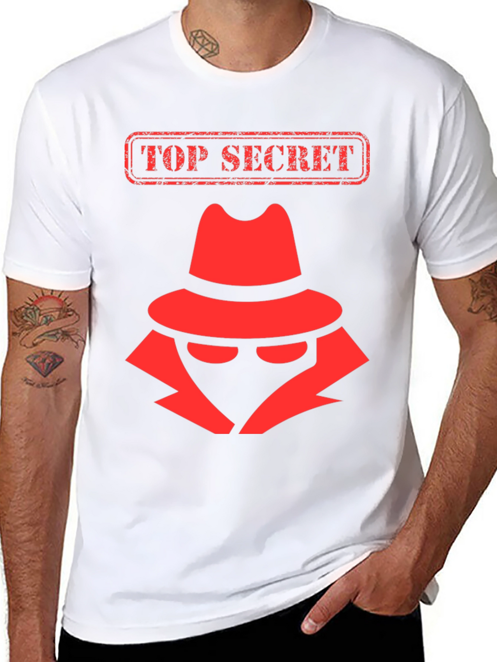 Top Secret Spy T-Shirt - Detective Design