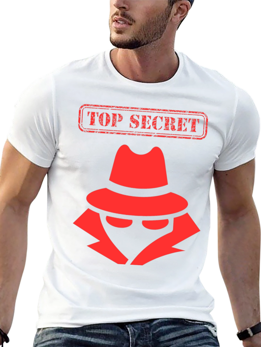 Top Secret Spy T-Shirt - Detective Design