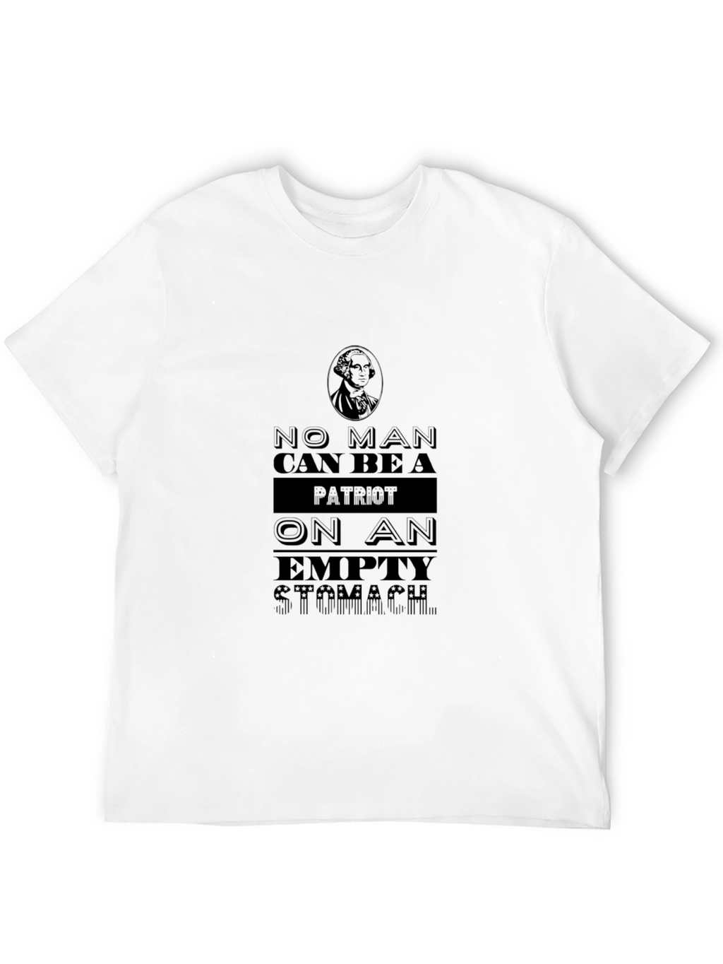 Patriot Quote Graphic Black T-Shirt