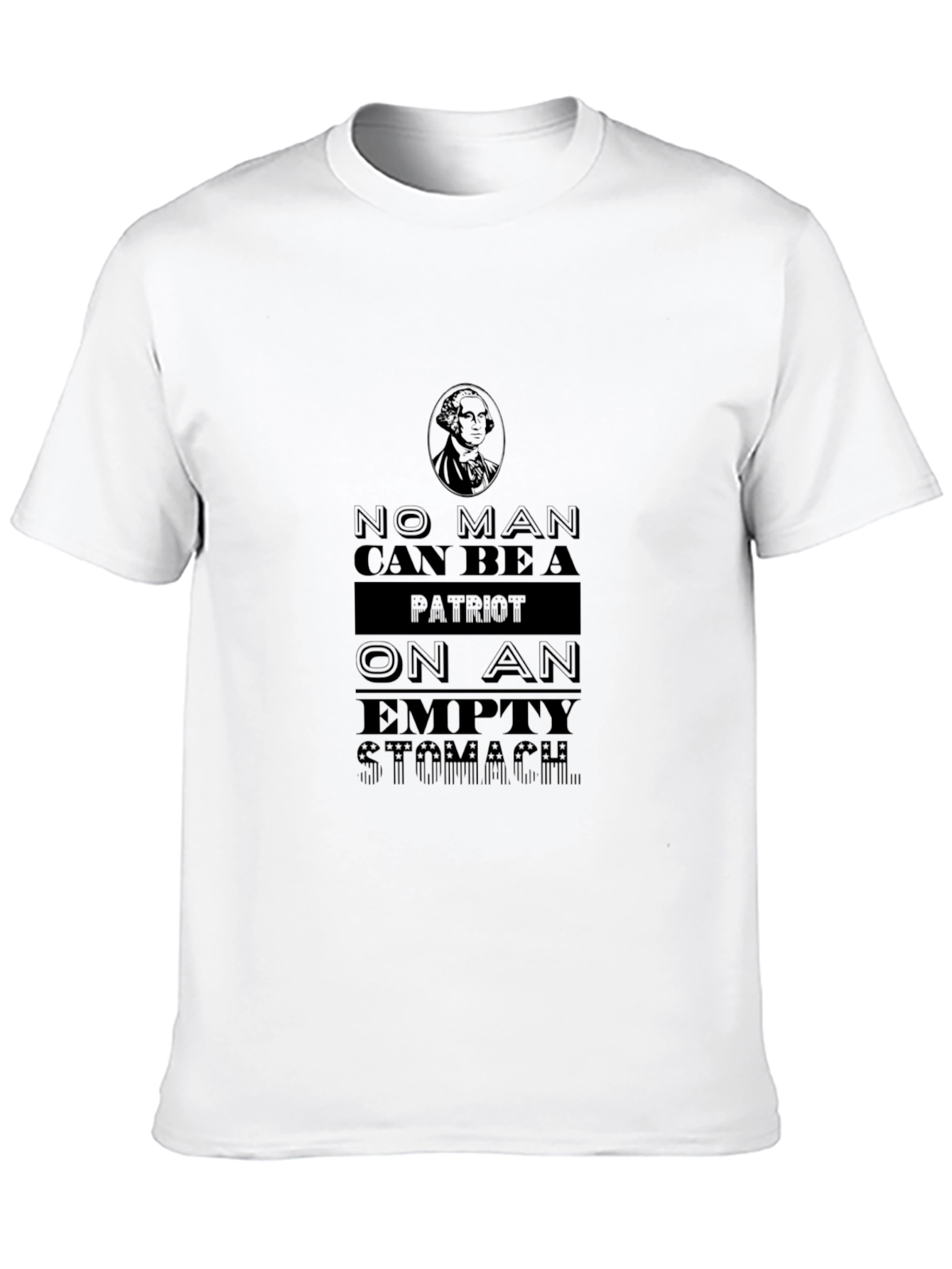 Patriot Quote Graphic Black T-Shirt