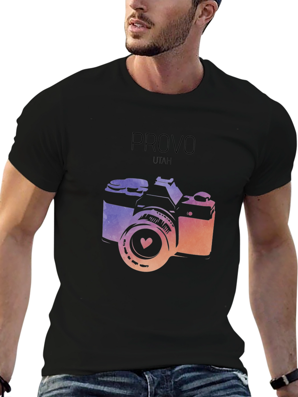 Provo Utah Camera Graphic T-Shirt