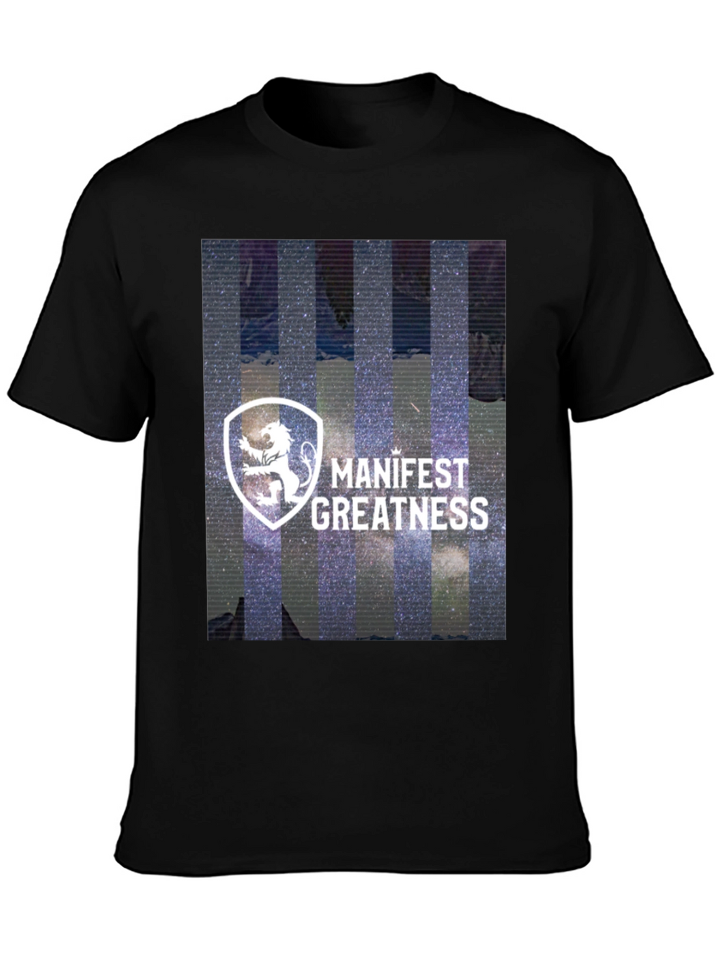Manifest Greatness Graphic Tee - Modern Black T-Shirt