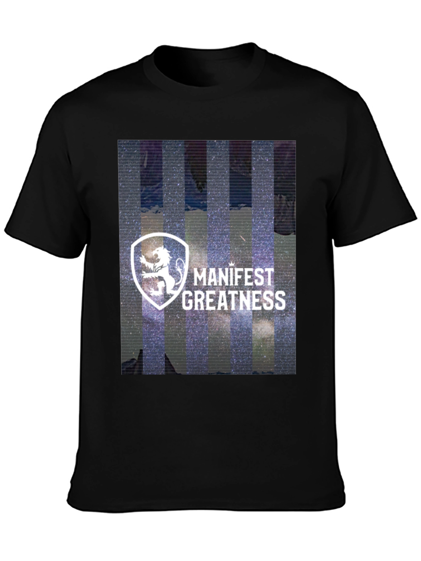 Manifest Greatness Graphic Tee - Modern Black T-Shirt