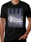 Manifest Greatness Graphic Tee - Modern Black T-Shirt