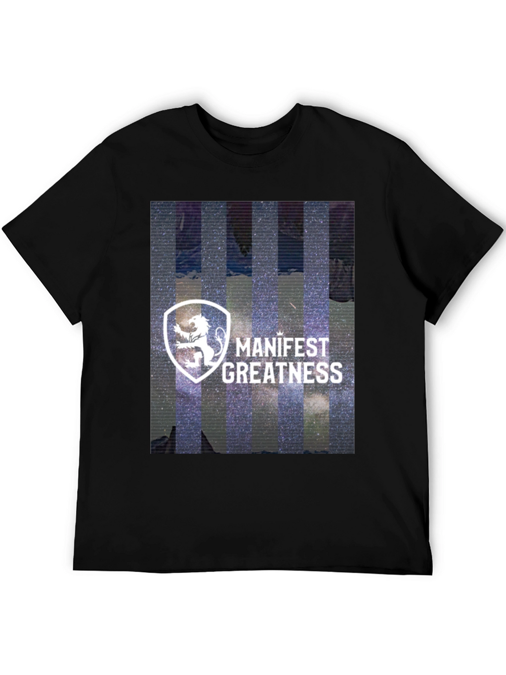 Manifest Greatness Graphic Tee - Modern Black T-Shirt
