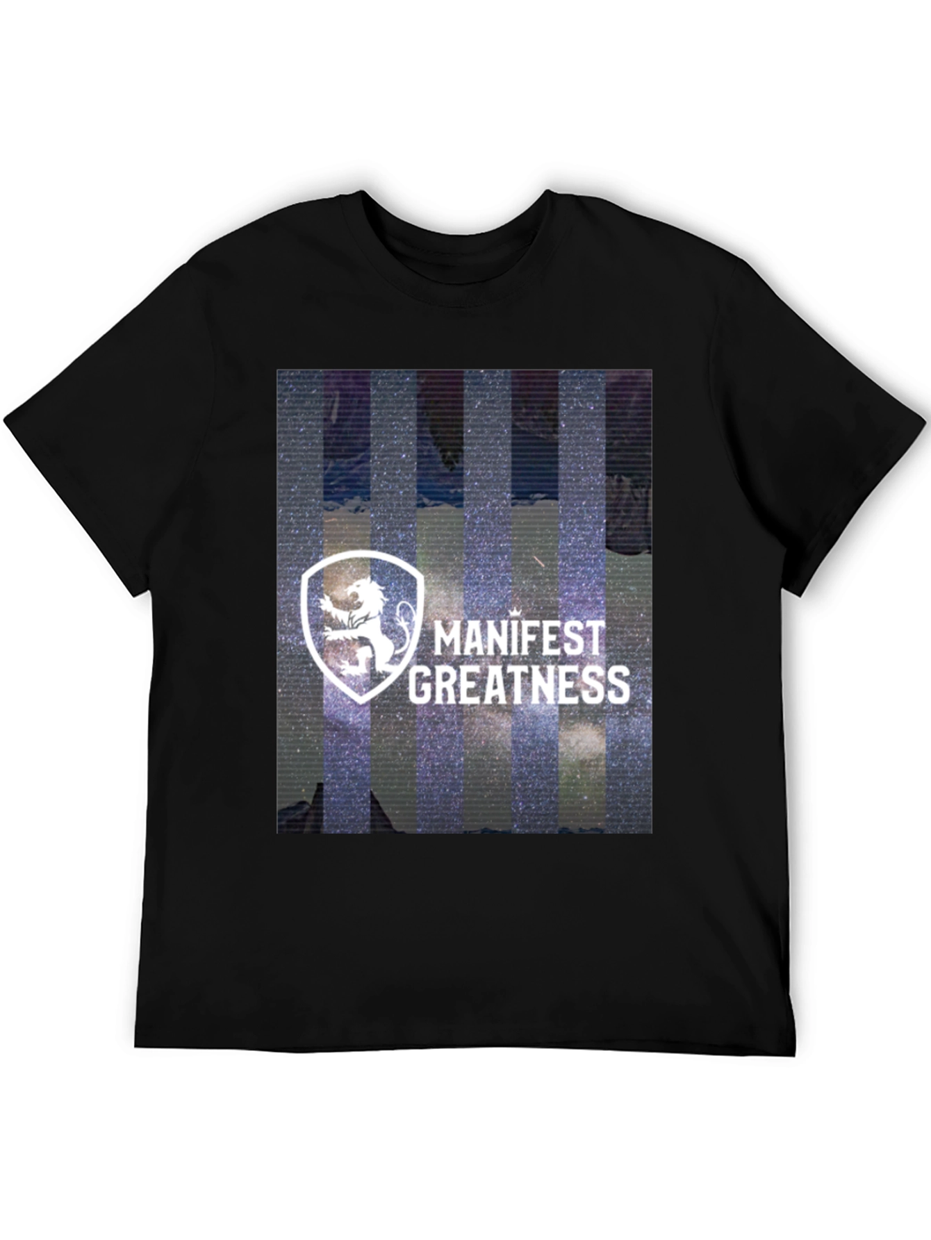 Manifest Greatness Graphic Tee - Modern Black T-Shirt