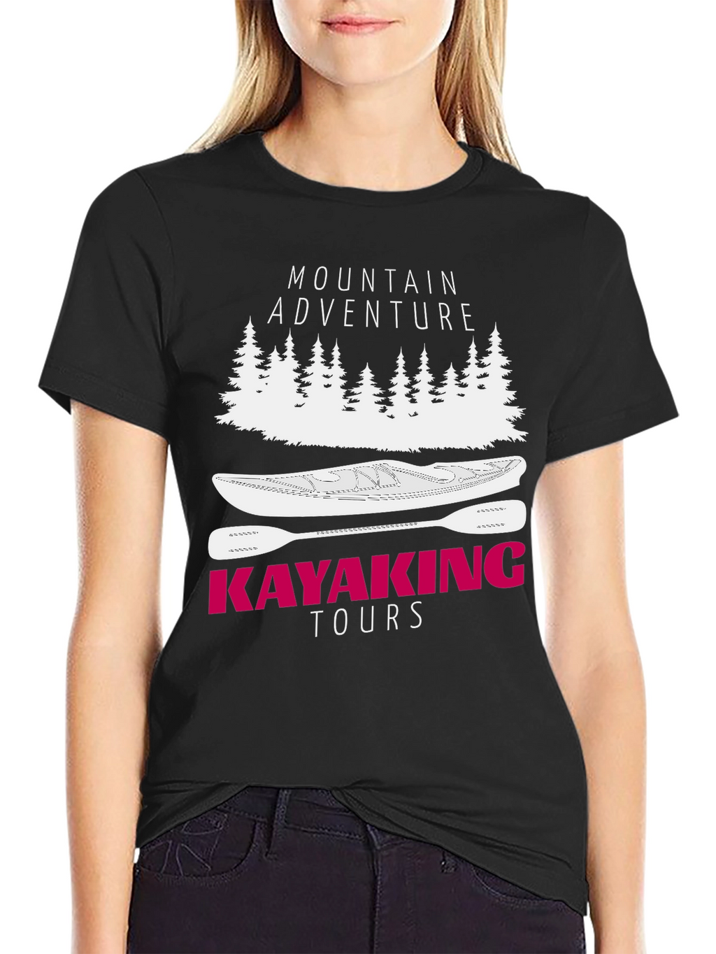 Mountain Adventure Kayaking Tours Graphic T-Shirt