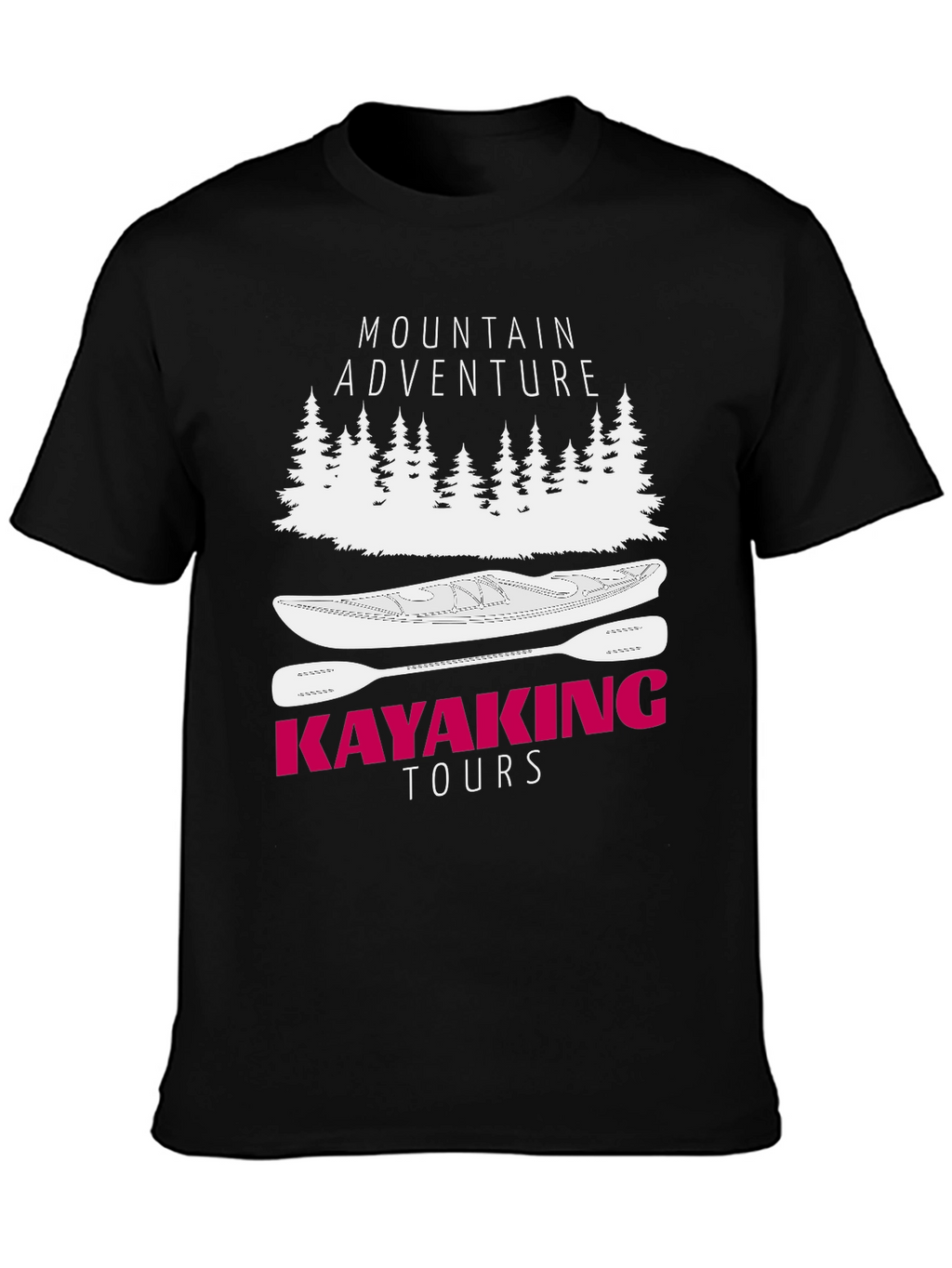 Mountain Adventure Kayaking Tours Graphic T-Shirt