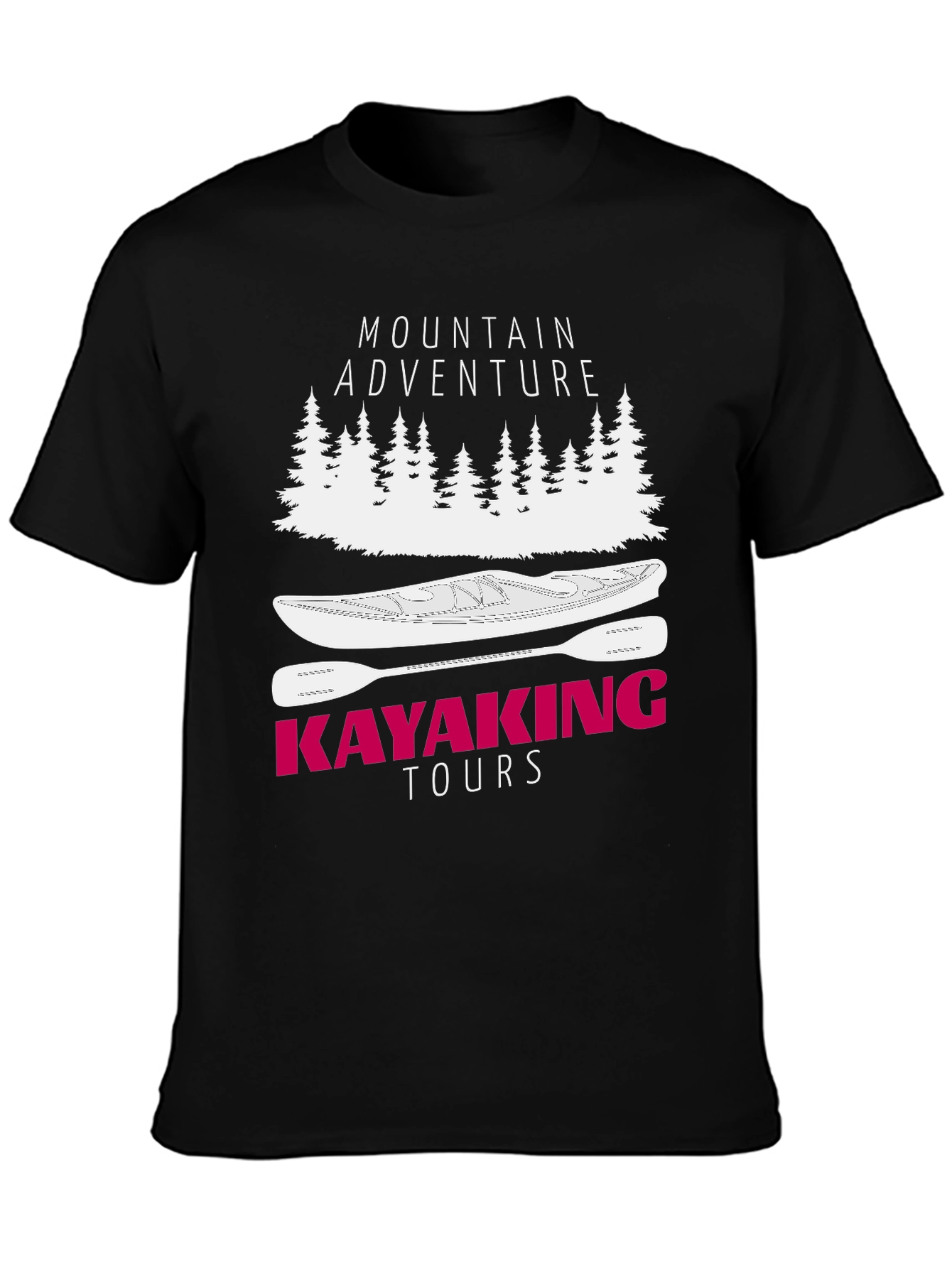 Mountain Adventure Kayaking Tours Graphic T-Shirt