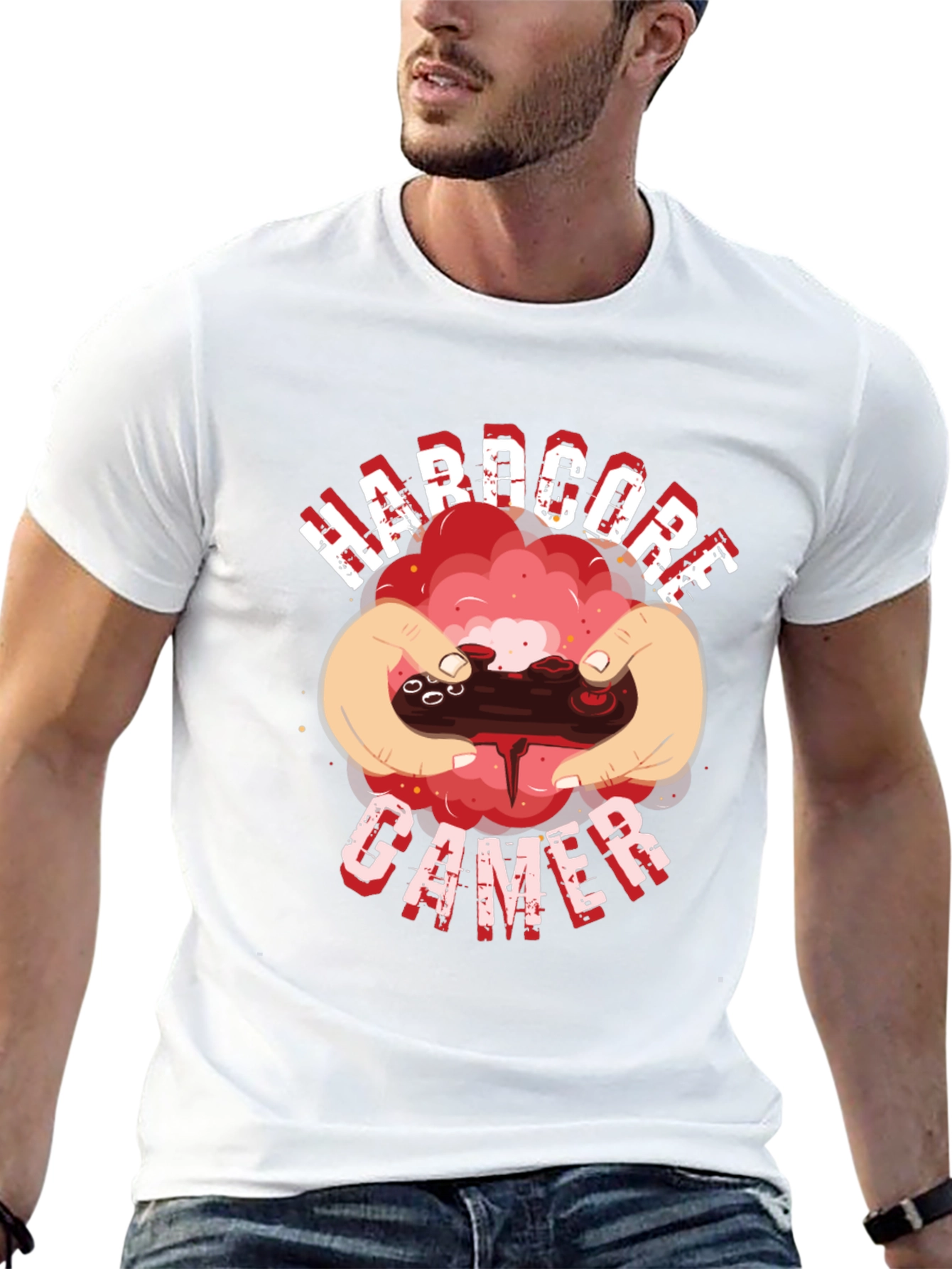 Hardcore Gamer Black T-Shirt