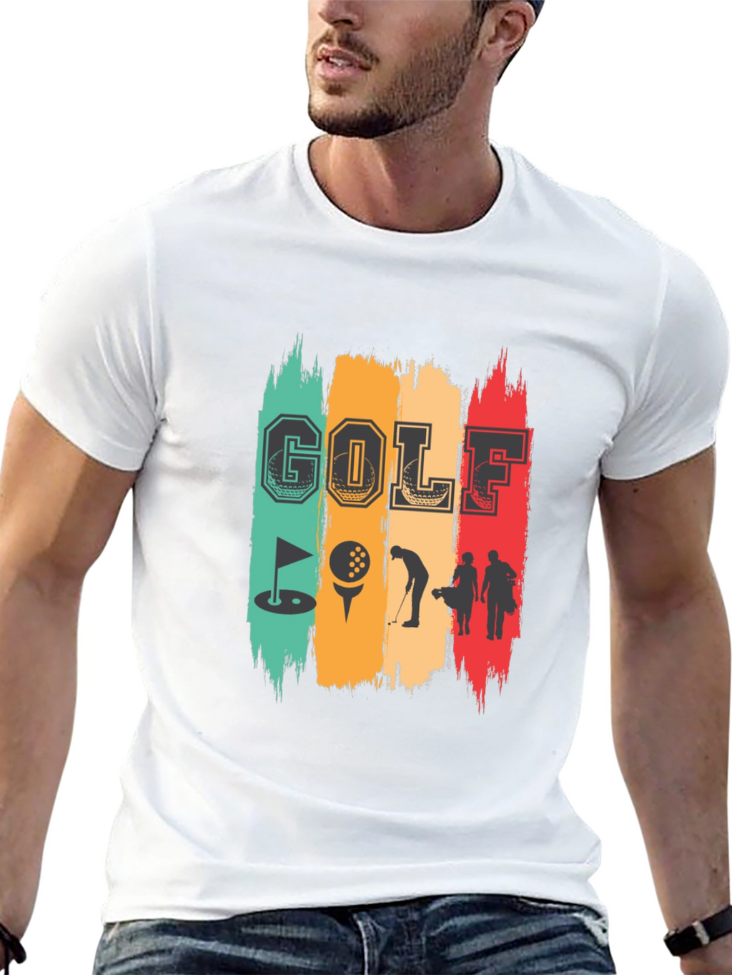 Golf Graphic T-Shirt - Retro Design