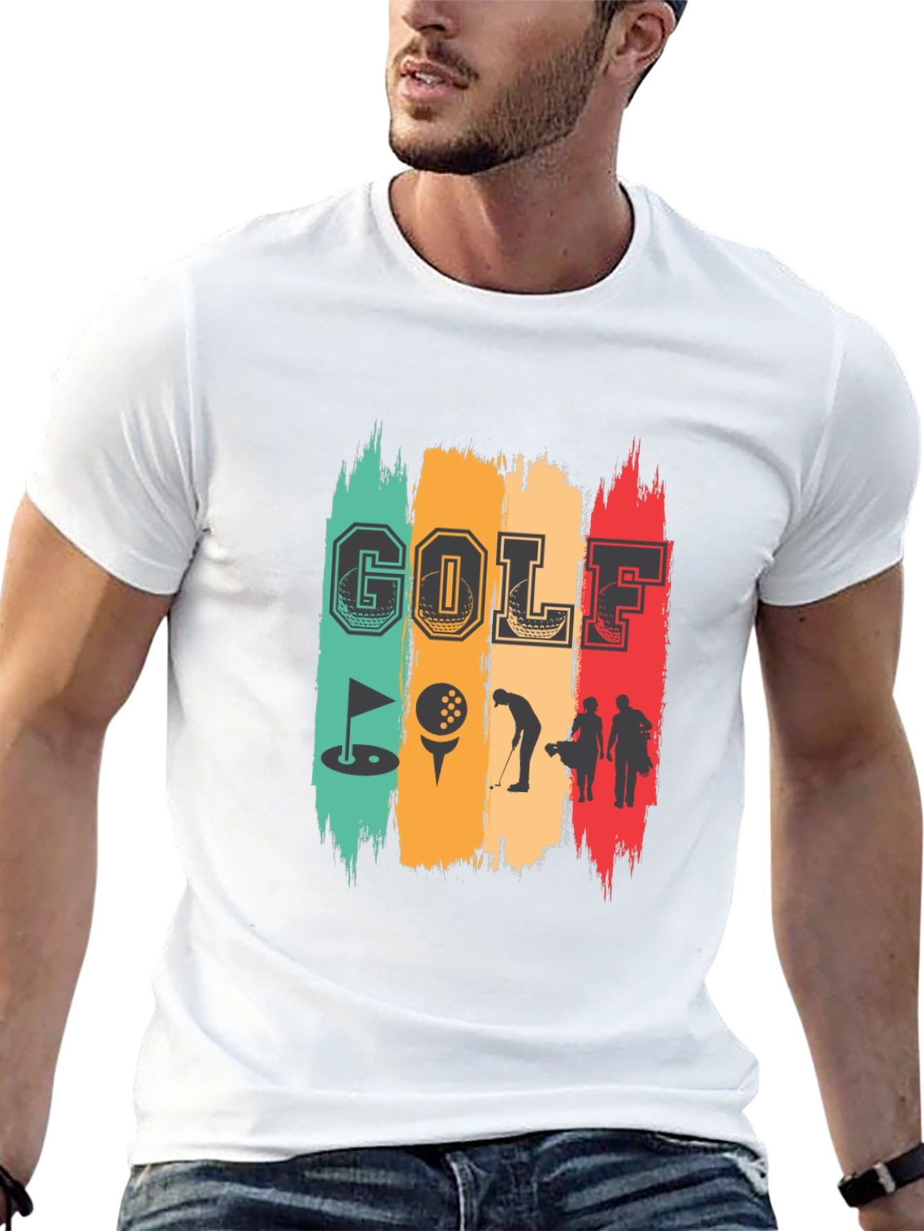 Golf Graphic T-Shirt - Retro Design
